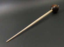 Load image into Gallery viewer, Egg bead spindle in cocobolo and curly maple