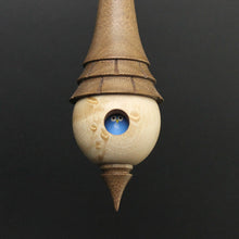 Load image into Gallery viewer, Birdhouse spindle in birdseye maple and walnut