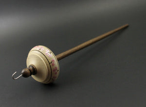 Drop spindle in holly and walnut (<font color="red"<b>RESERVED</b></font> for Diana)