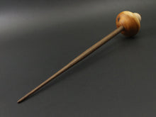 Load image into Gallery viewer, Mushroom support spindle in yew, maple, and walnut