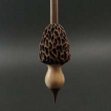 Load image into Gallery viewer, Morel mushroom support spindle in maple and walnut