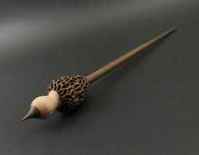 Load image into Gallery viewer, Morel mushroom support spindle in maple and walnut