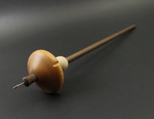 Load image into Gallery viewer, Drop spindle in yew, maple, and walnut