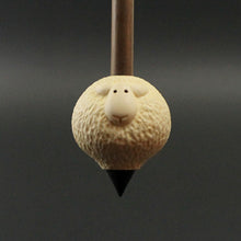 Load image into Gallery viewer, Sheep support spindle in holly and walnut