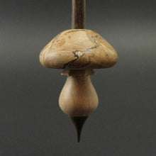 Load image into Gallery viewer, Mushroom support spindle in maple burl, maple, and walnut