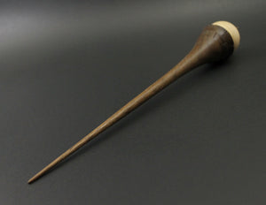 Birdhouse spindle in birdseye maple and walnut