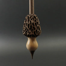 Load image into Gallery viewer, Morel mushroom support spindle in maple and walnut