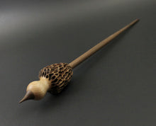 Load image into Gallery viewer, Morel mushroom support spindle in maple and walnut