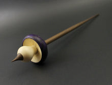 Load image into Gallery viewer, Mushroom support spindle in hand dyed maple burl, holly, and walnut