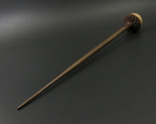 Load image into Gallery viewer, Acorn support spindle in curly maple and walnut