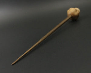 Mushroom support spindle in maple and walnut