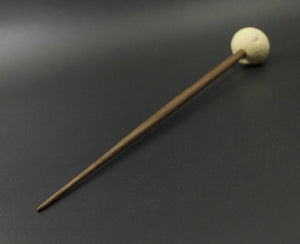 Sheep support spindle in holly and walnut