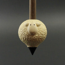 Load image into Gallery viewer, Sheep support spindle in holly and walnut