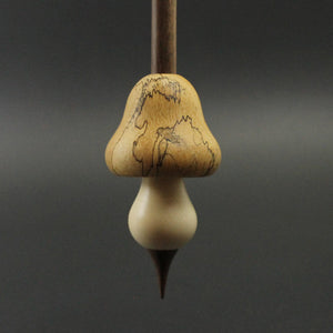 Mushroom support spindle in spalted tamarind, holly, and walnut (<font color="red"<b>RESERVED</b></font> for Nikki)