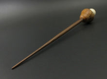 Load image into Gallery viewer, Mushroom support spindle in amboyna burl, holly, and walnut