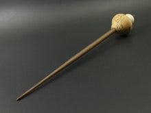 Load image into Gallery viewer, Mushroom support spindle in spalted tamarind, holly, and walnut