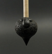 Load image into Gallery viewer, Sheep support spindle in Indian ebony and curly maple