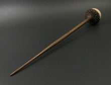Load image into Gallery viewer, Acorn support spindle in curly maple and walnut