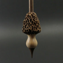 Load image into Gallery viewer, Morel mushroom support spindle in maple and walnut