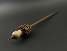 Load image into Gallery viewer, Morel mushroom support spindle in maple and walnut