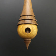 Load image into Gallery viewer, Birdhouse spindle in canarywood and walnut