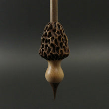 Load image into Gallery viewer, Morel mushroom support spindle in maple and walnut