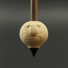 Load image into Gallery viewer, Sheep support spindle in holly and walnut