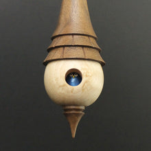 Load image into Gallery viewer, Birdhouse spindle in birdseye maple and walnut