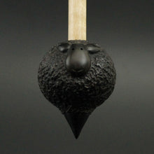 Load image into Gallery viewer, Sheep support spindle in Indian ebony and curly maple