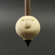 Load image into Gallery viewer, Sheep support spindle in holly and walnut