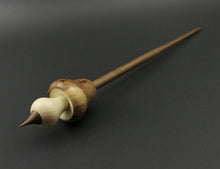 Load image into Gallery viewer, Mushroom support spindle in elm burl, holly, and walnut