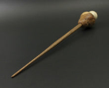 Load image into Gallery viewer, Mushroom support spindle in elm burl, holly, and walnut
