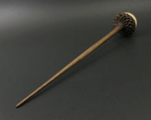 Load image into Gallery viewer, Acorn support spindle in curly maple and walnut