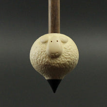 Load image into Gallery viewer, Sheep support spindle in holly and walnut