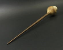 Load image into Gallery viewer, Mushroom support spindle in spalted tamarind, holly, and walnut