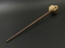 Load image into Gallery viewer, Mushroom support spindle in maple and walnut