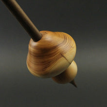 Load image into Gallery viewer, Mushroom support spindle in yew and walnut