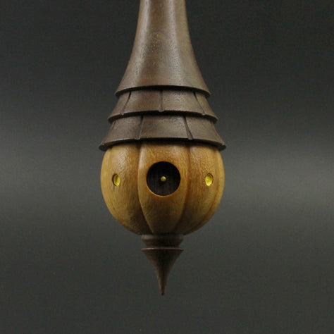 Wee folk spindle in osage orange and walnut (<font color=