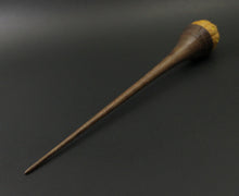 Load image into Gallery viewer, Wee folk spindle in osage orange and walnut (&lt;font color=&quot;red&quot;&lt;b&gt;RESERVED&lt;/b&gt;&lt;/font&gt; for Mindy)