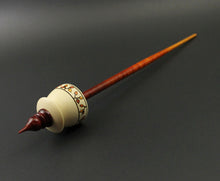 Load image into Gallery viewer, Teacup spindle in holly and hand dyed curly maple