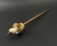 Load image into Gallery viewer, Mushroom support spindle in elm burl, holly, and walnut