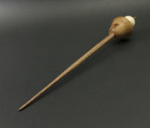 Load image into Gallery viewer, Mushroom support spindle in elm burl, holly, and walnut