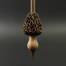 Load image into Gallery viewer, Morel mushroom support spindle in maple and walnut