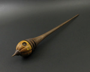 Wee folk spindle in osage orange and walnut (<font color="red"<b>RESERVED</b></font> for Larissa)