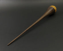 Load image into Gallery viewer, Wee folk spindle in osage orange and walnut (&lt;font color=&quot;red&quot;&lt;b&gt;RESERVED&lt;/b&gt;&lt;/font&gt; for Larissa)