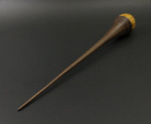 Wee folk spindle in osage orange and walnut (<font color="red"<b>RESERVED</b></font> for Larissa)