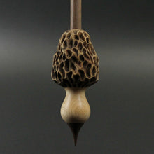 Load image into Gallery viewer, Morel mushroom support spindle in maple and walnut