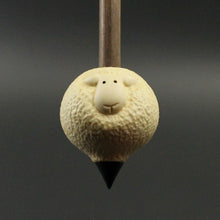 Load image into Gallery viewer, Sheep support spindle in holly and walnut