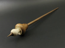 Load image into Gallery viewer, Mushroom support spindle in elm burl, holly, and walnut