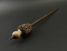 Load image into Gallery viewer, Morel mushroom support spindle in maple and walnut